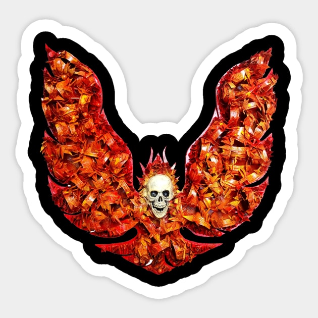 Trans Am Phoenix skull Sticker by OptimusVolts